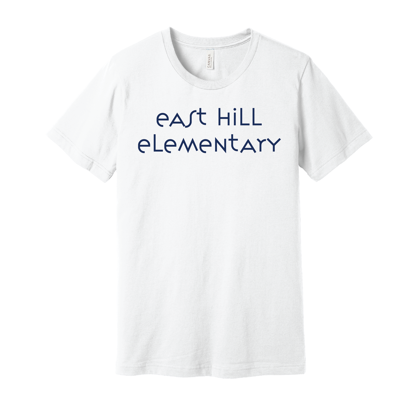 East Hill Elementary Modern Font T-Shirt