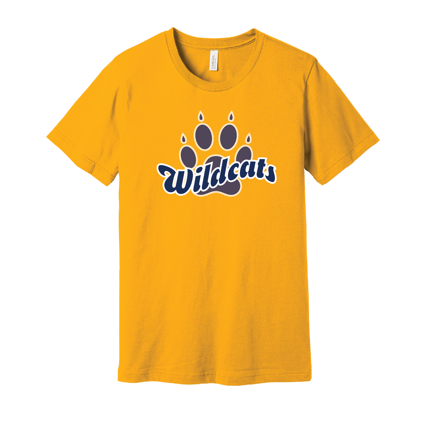 West Genesee Wildcats Script Paw T-Shirt