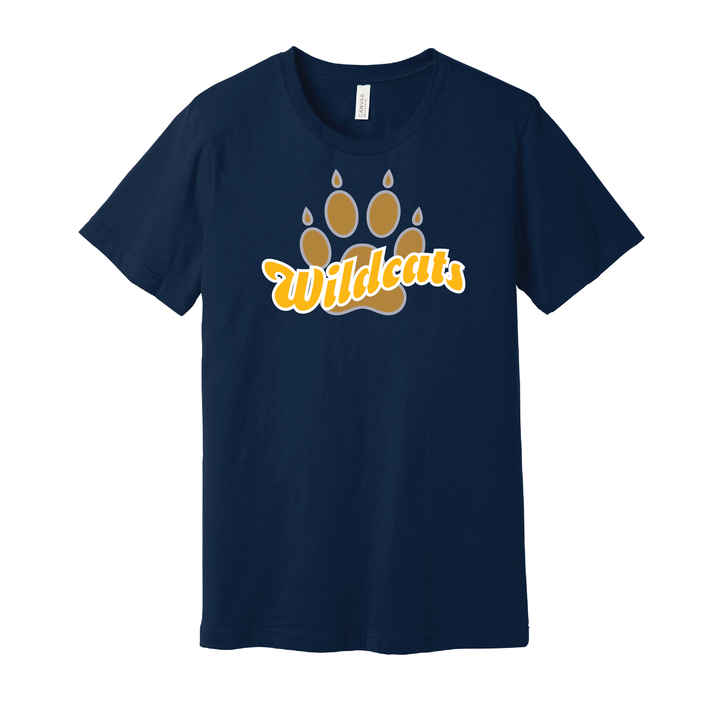 West Genesee Wildcats Script Paw T-Shirt