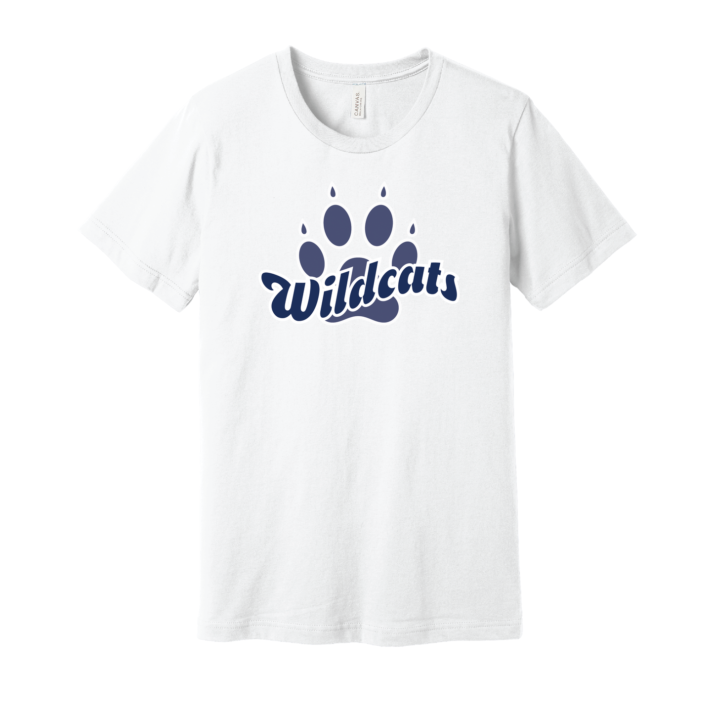 West Genesee Wildcats Script Paw T-Shirt