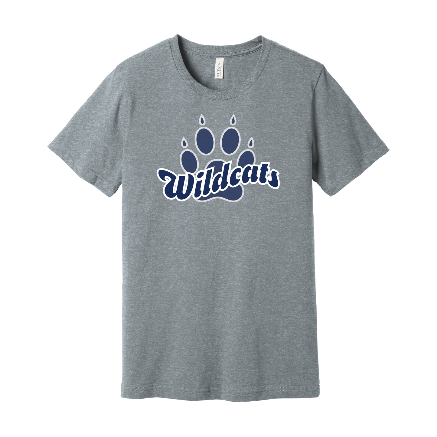 West Genesee Wildcats Script Paw T-Shirt