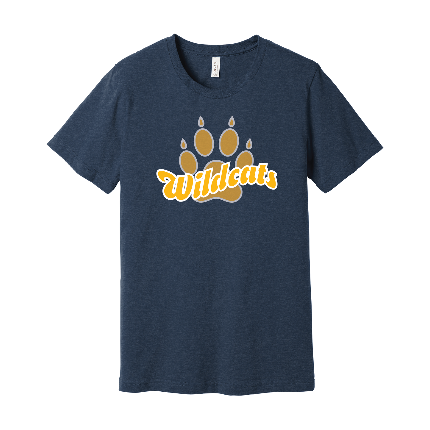 West Genesee Wildcats Script Paw T-Shirt