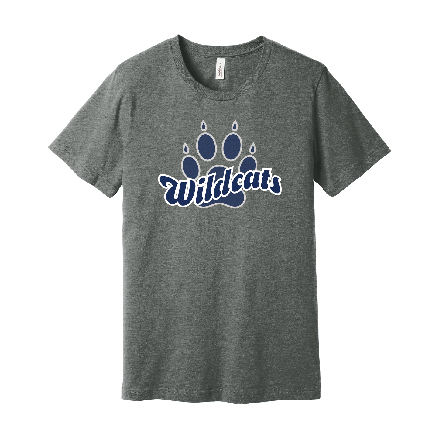 West Genesee Wildcats Script Paw T-Shirt