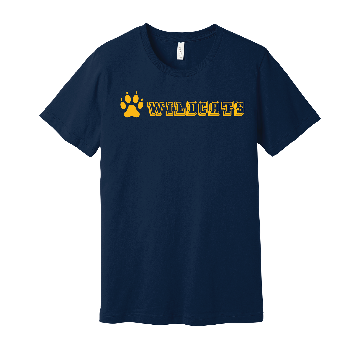 West Genesee Wildcats Collegiate Paw T-Shirt