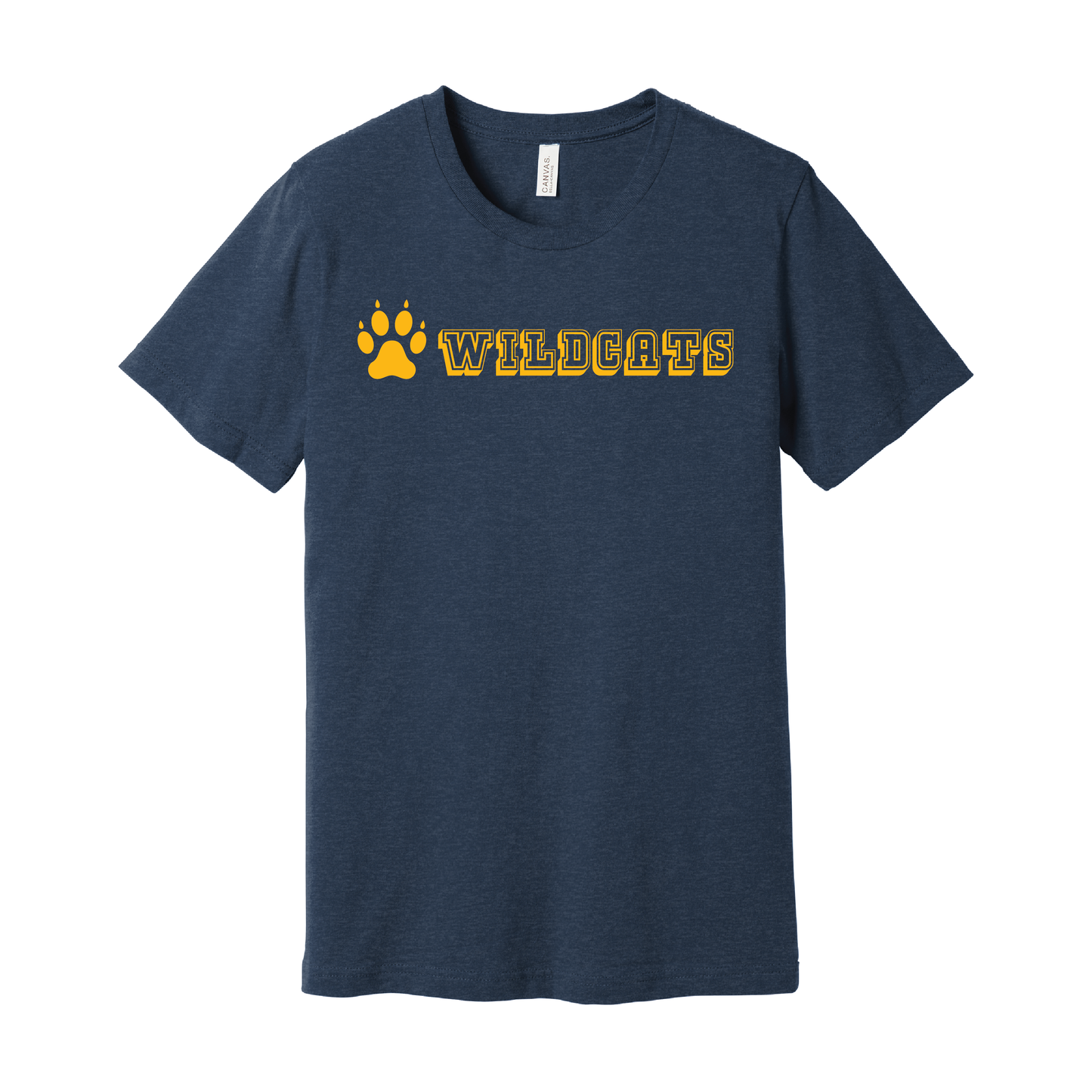 West Genesee Wildcats Collegiate Paw T-Shirt