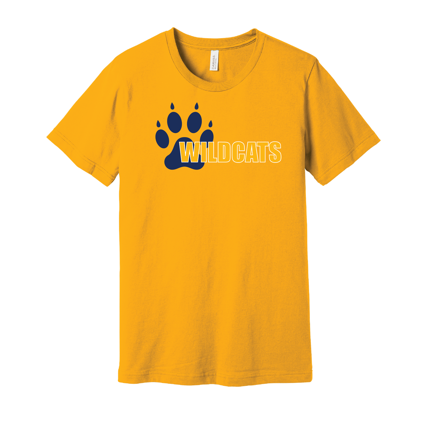 West Genesee Wildcats Offset Paw T-Shirt