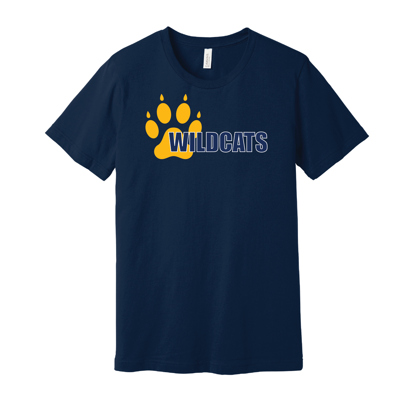 West Genesee Wildcats Offset Paw T-Shirt