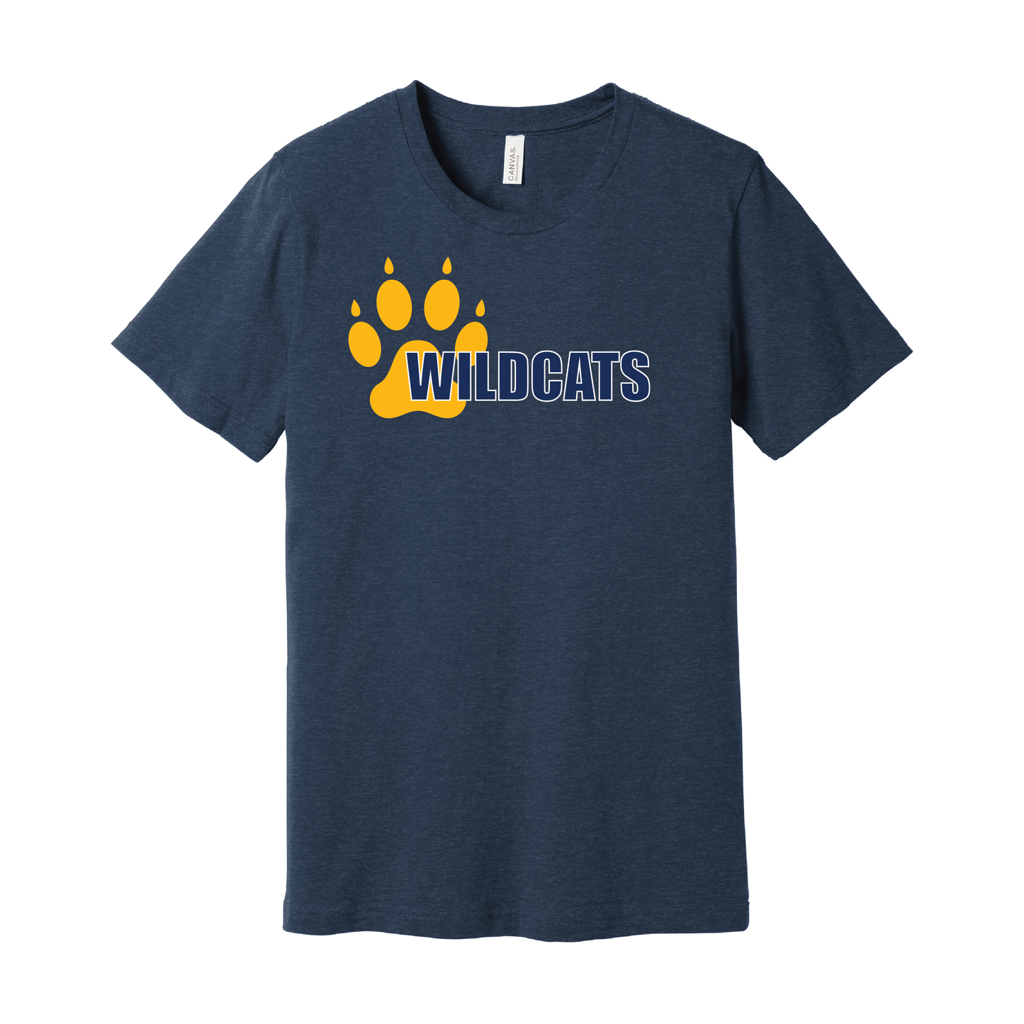 West Genesee Wildcats Offset Paw T-Shirt