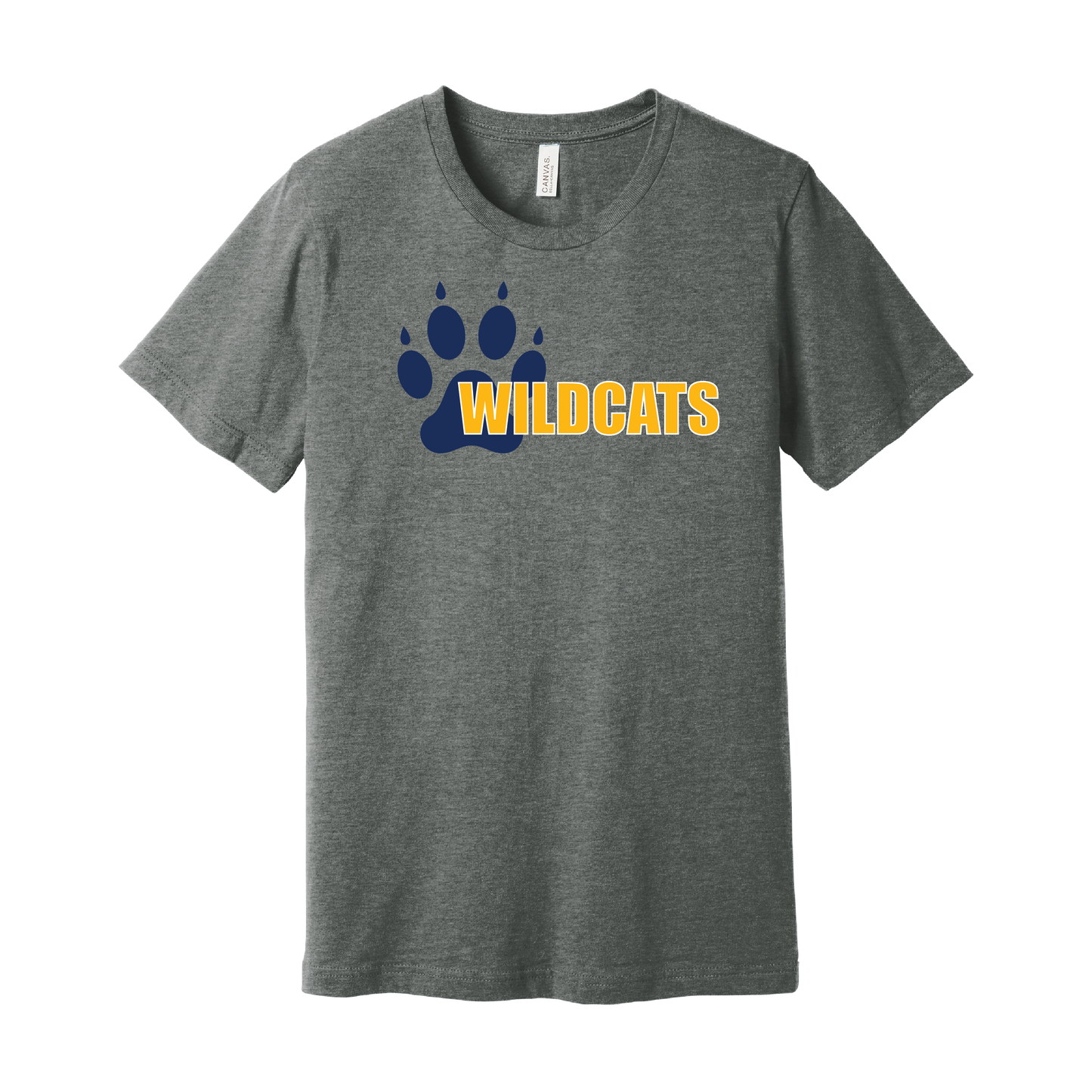 West Genesee Wildcats Offset Paw T-Shirt