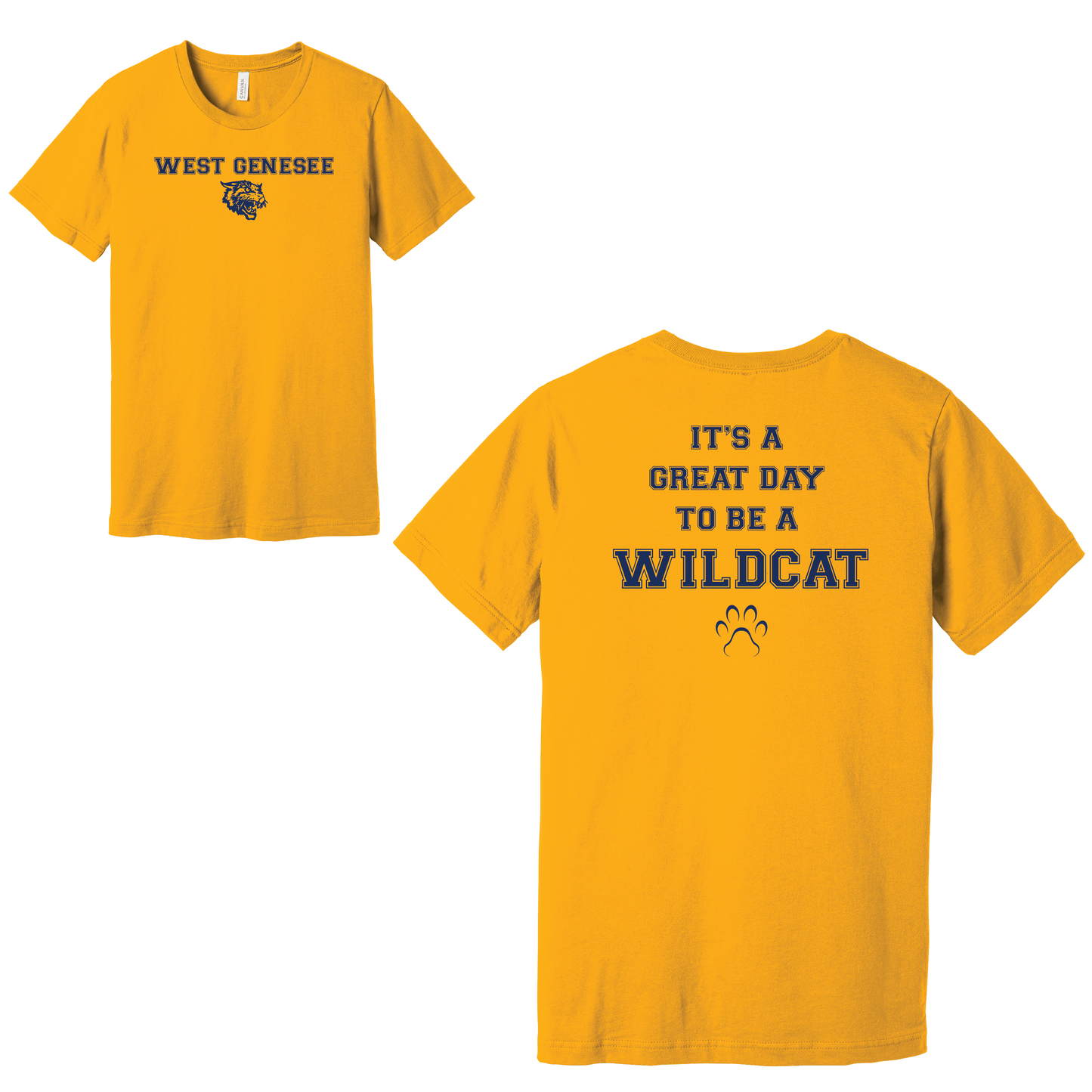 West Genesee Wildcats Paw "Great Day" T-Shirt