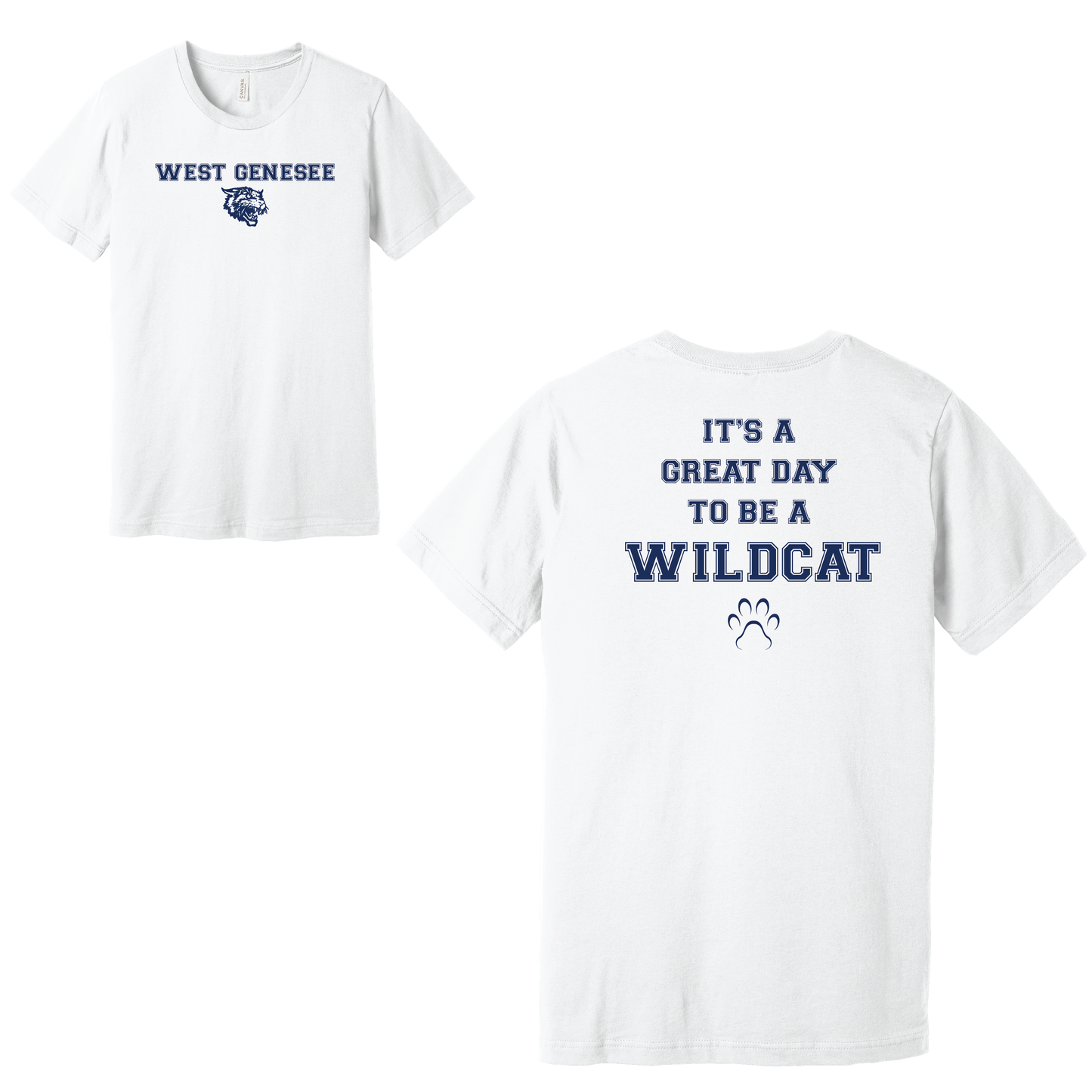 West Genesee Wildcats Paw "Great Day" T-Shirt