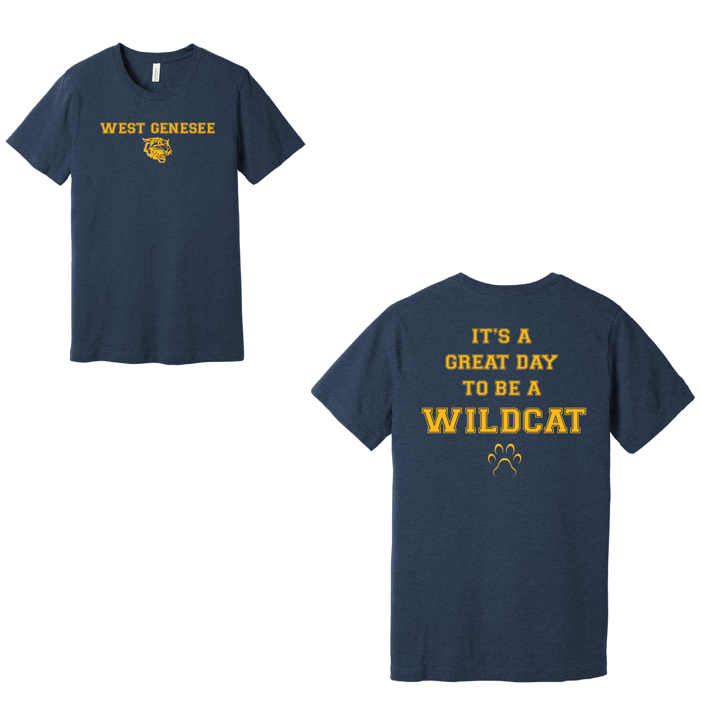 West Genesee Wildcats Paw "Great Day" T-Shirt