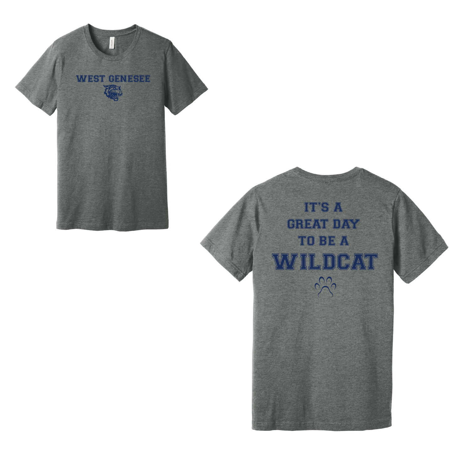 West Genesee Wildcats Paw "Great Day" T-Shirt
