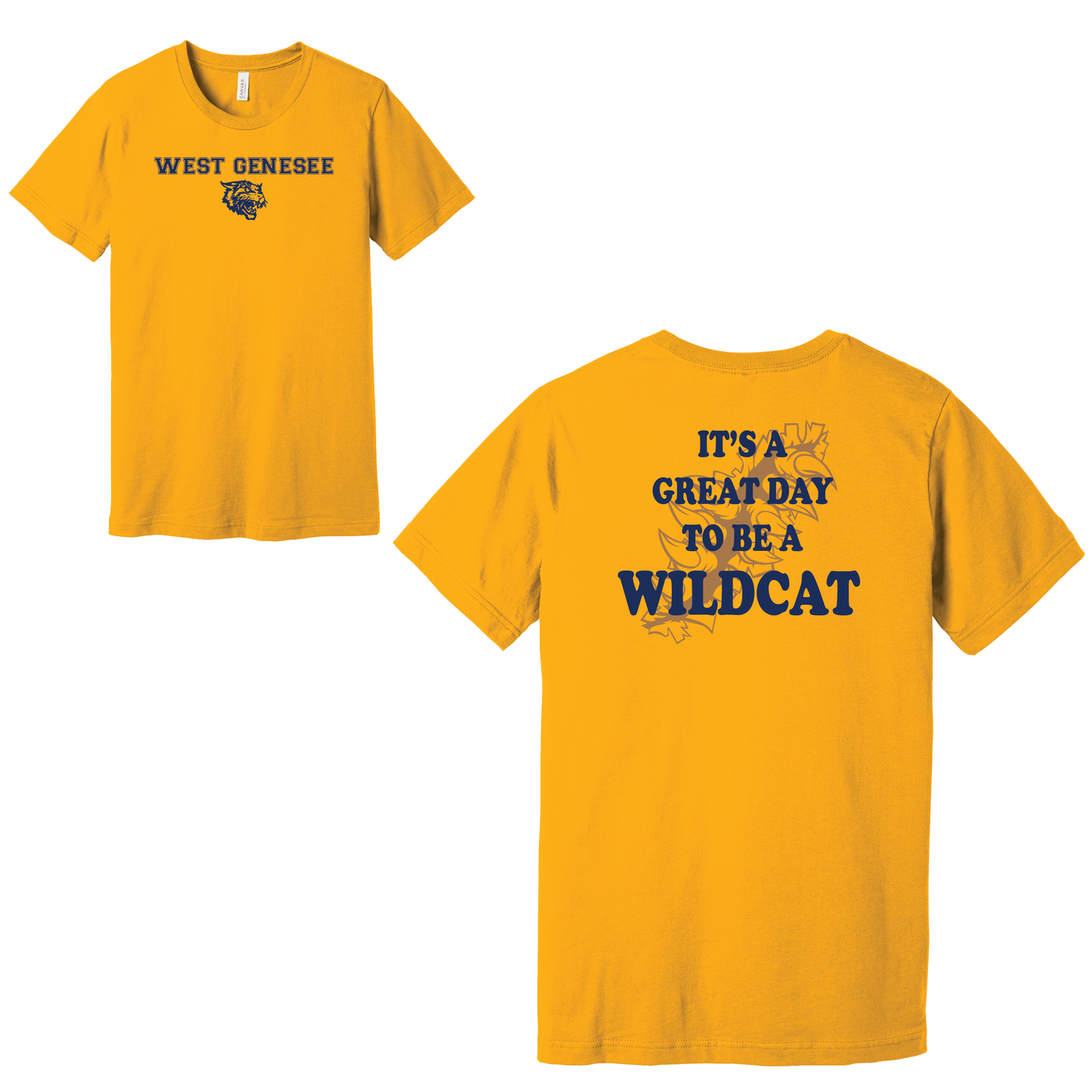 West Genesee Wildcats Claw Tear "Great Day" T-Shirt