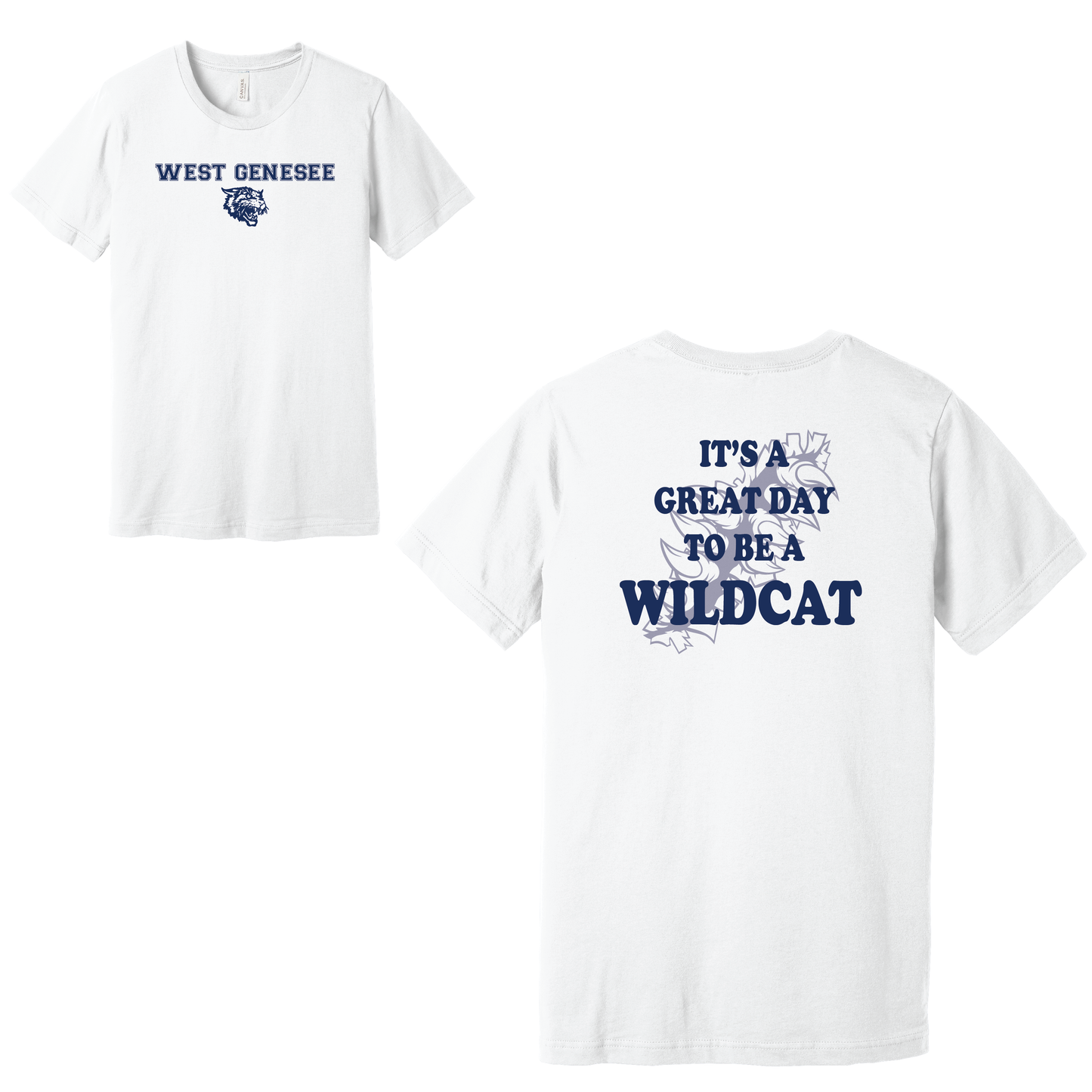 West Genesee Wildcats Claw Tear "Great Day" T-Shirt