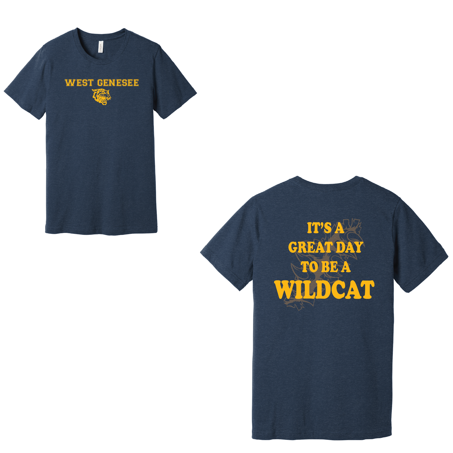 West Genesee Wildcats Claw Tear "Great Day" T-Shirt