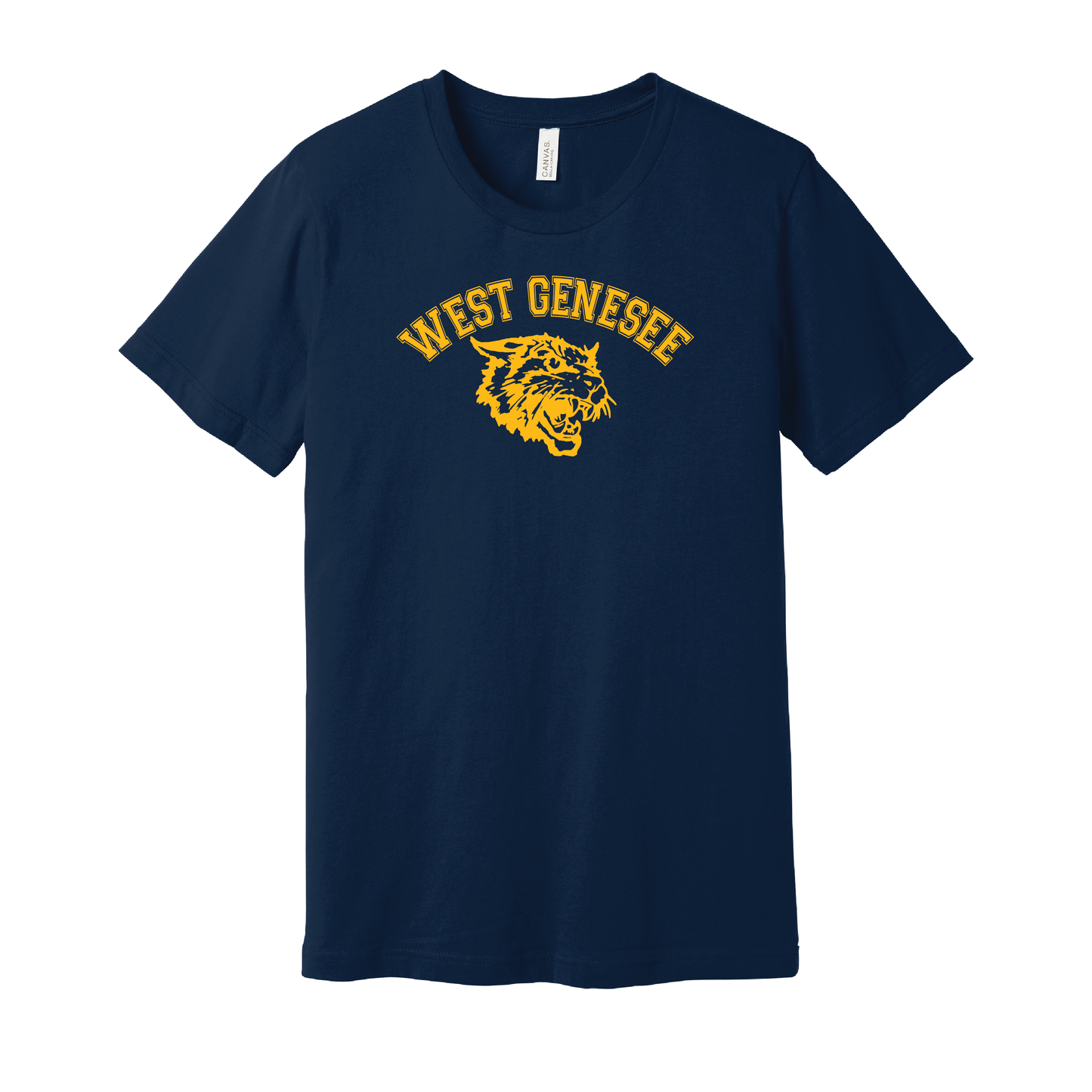 West Genesee Wildcats Arch Logo Mascot T-Shirt