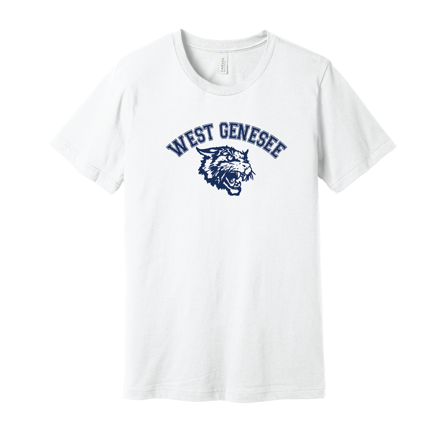 West Genesee Wildcats Arch Logo Mascot T-Shirt