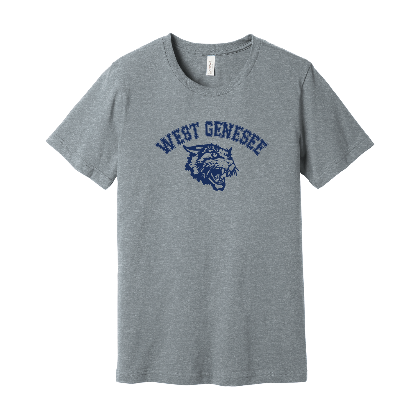 West Genesee Wildcats Arch Logo Mascot T-Shirt