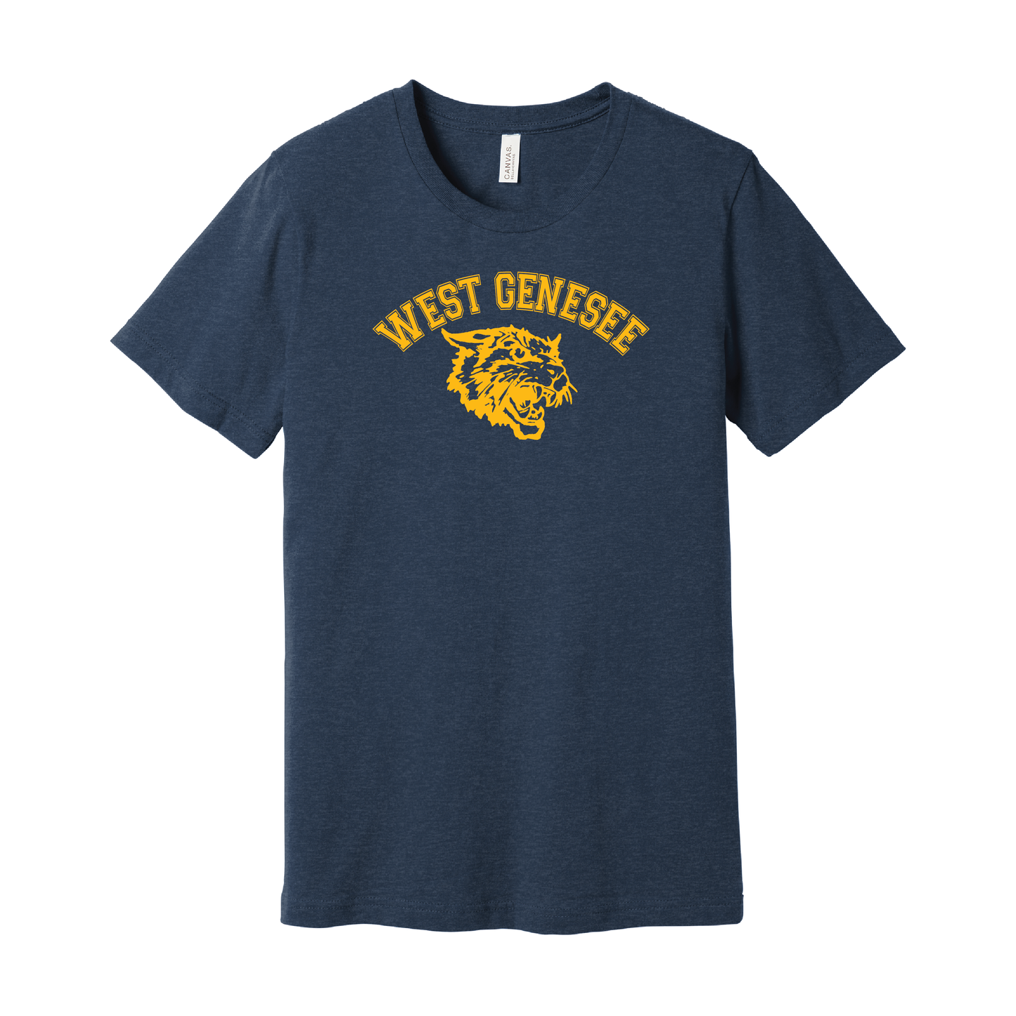 West Genesee Wildcats Arch Logo Mascot T-Shirt