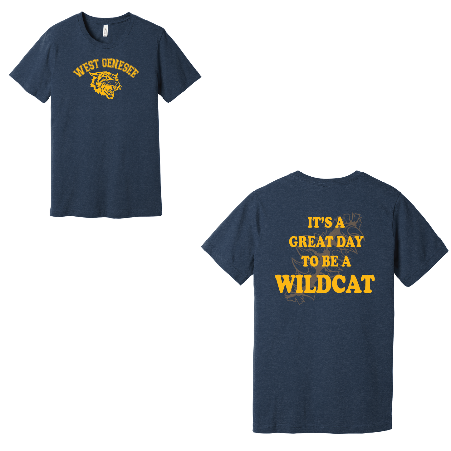 West Genesee Wildcats Arch Logo "Great Day Claw Tear" T-Shirt