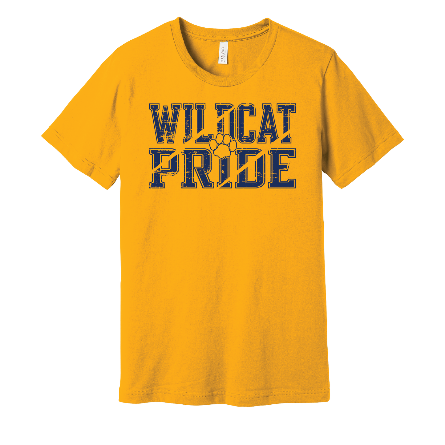 West Genesee Wildcats “Wildcat Pride” Distressed T-Shirt
