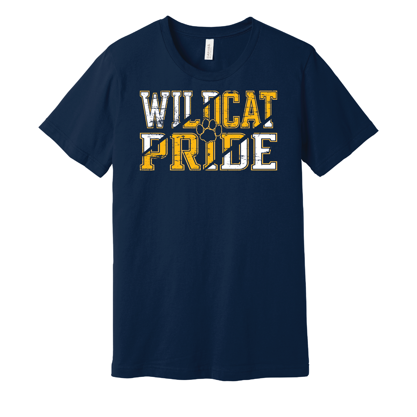 West Genesee Wildcats “Wildcat Pride” Distressed T-Shirt