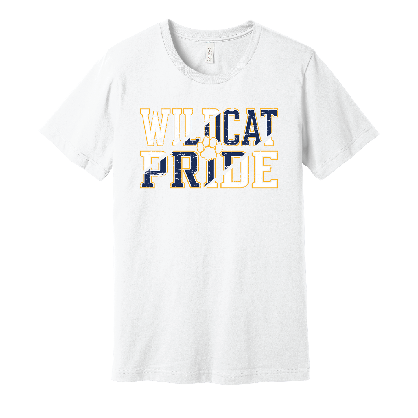 West Genesee Wildcats “Wildcat Pride” Distressed T-Shirt