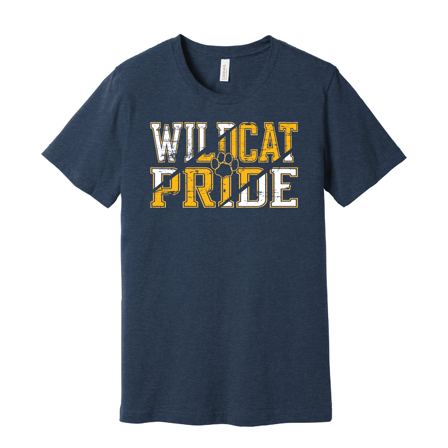 West Genesee Wildcats “Wildcat Pride” Distressed T-Shirt