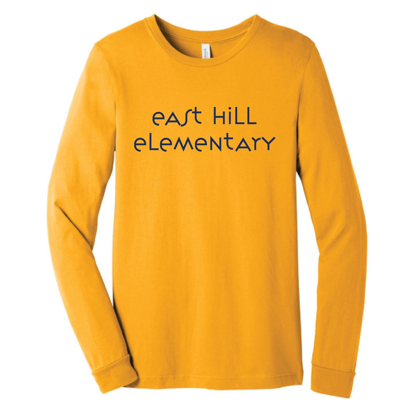 East Hill Elementary Modern Font Long Sleeve T-Shirt