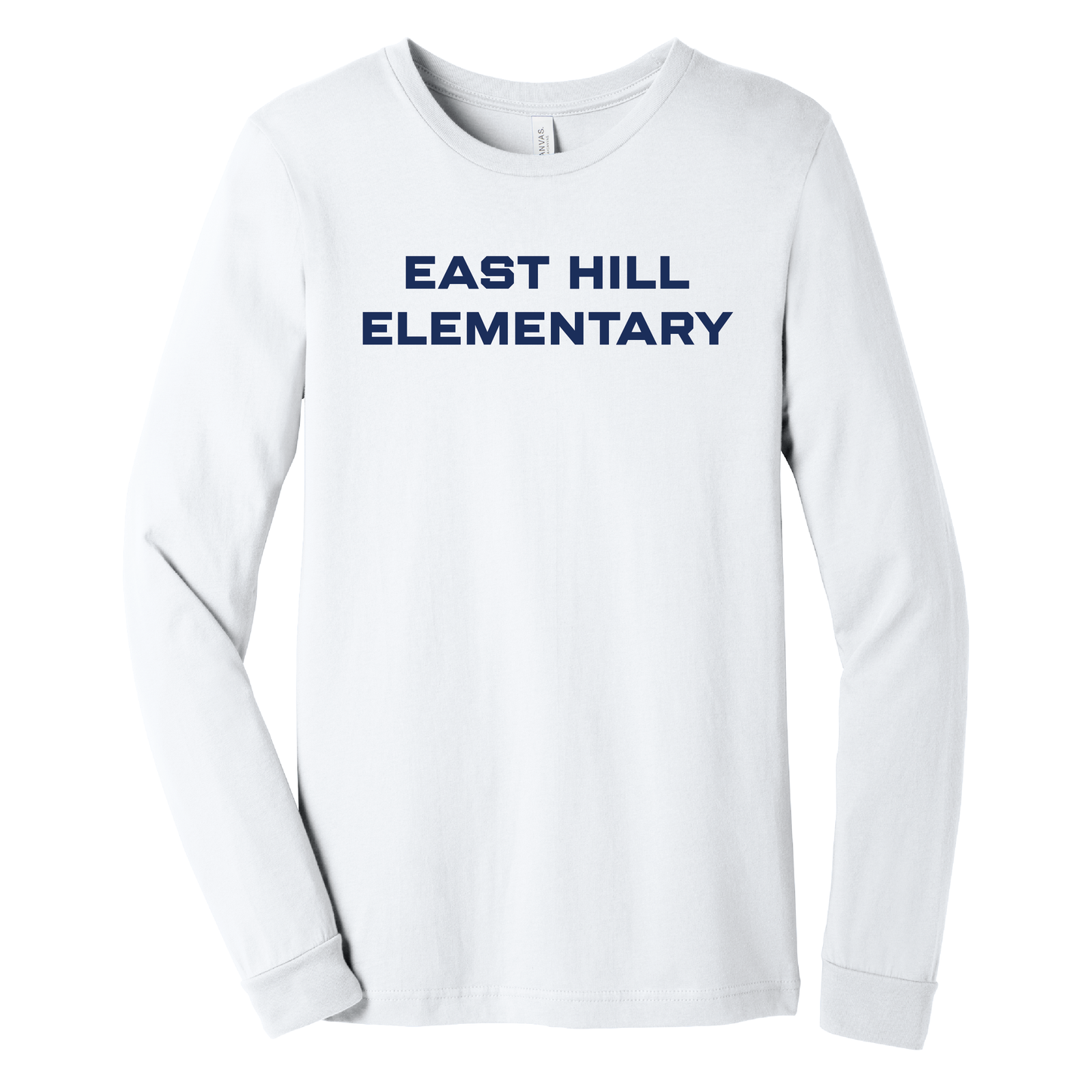 East Hill Elementary Clean Block Long Sleeve T-Shirt
