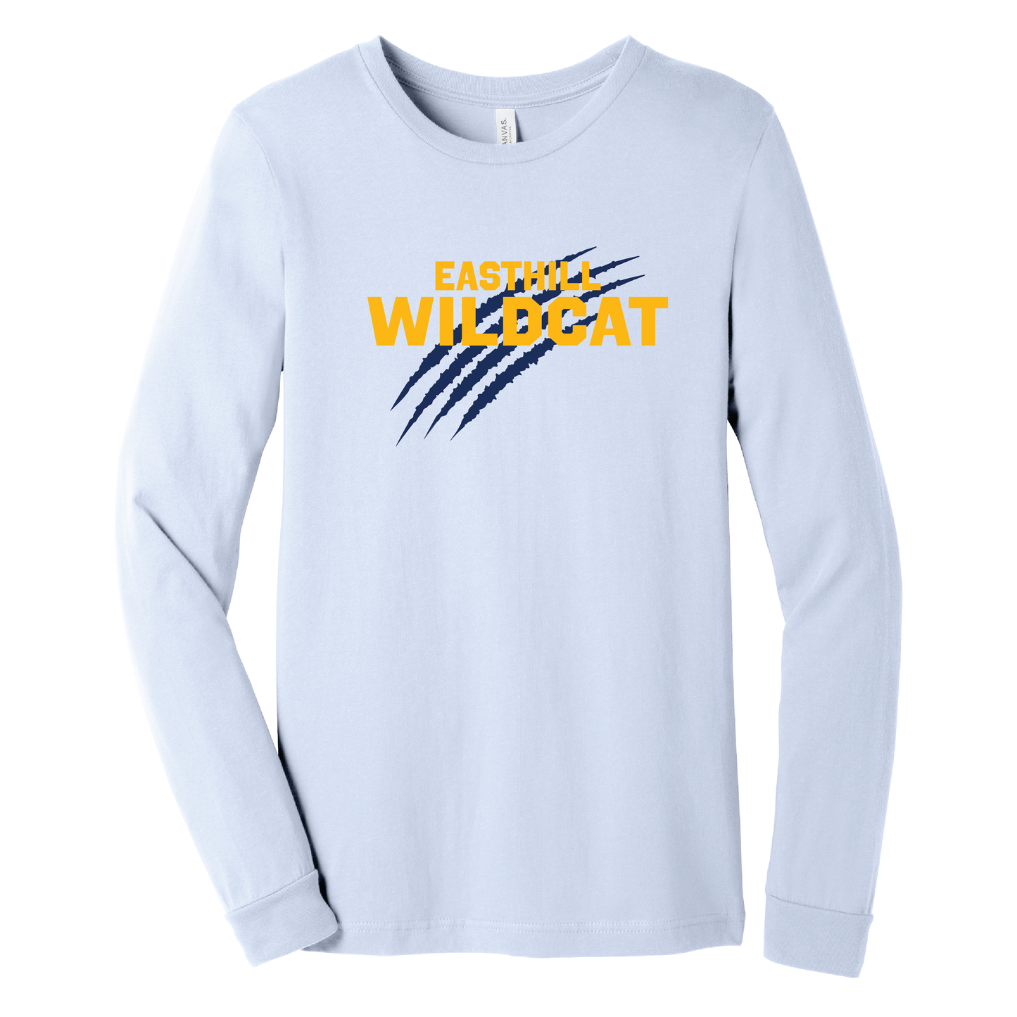 East Hill Wildcats Claw Mark Spirit Long Sleeve Tee