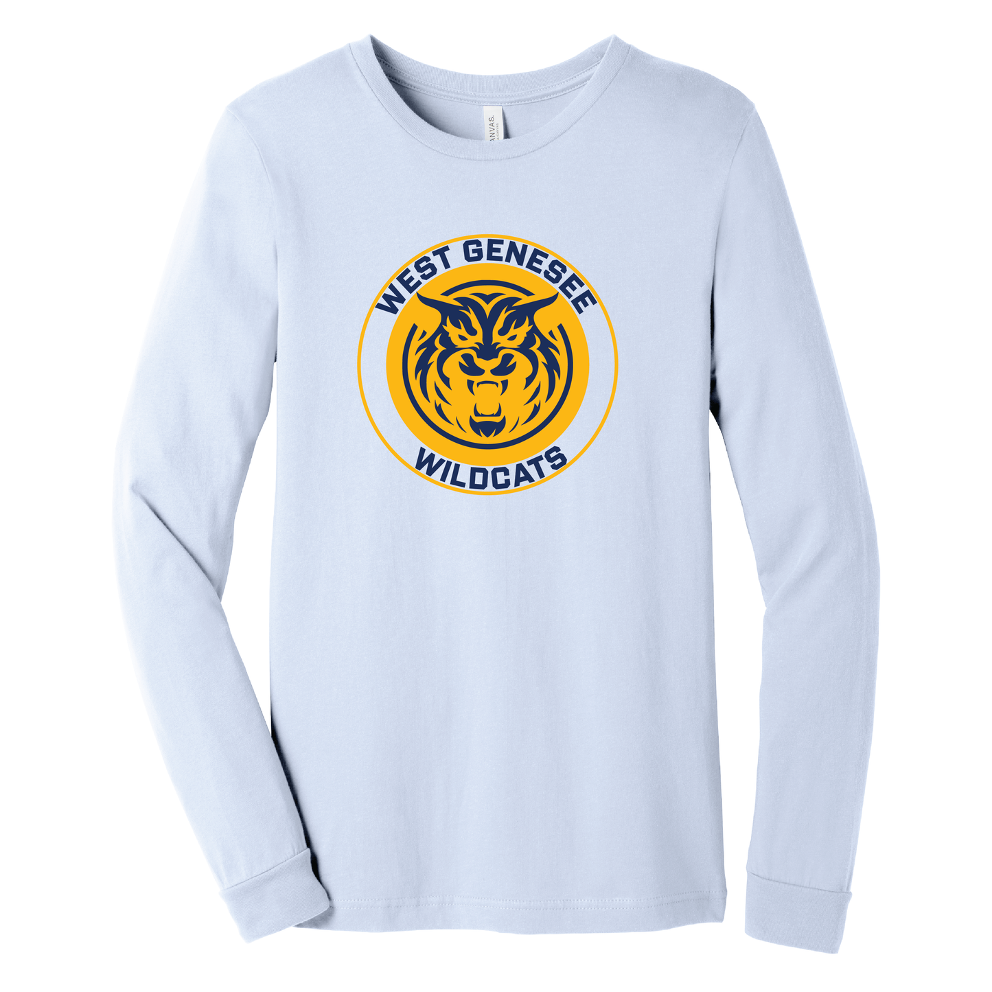 West Genesee Wildcats Mascot Long Sleeve T-Shirt