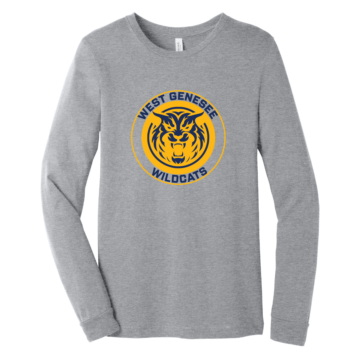 West Genesee Wildcats Mascot Long Sleeve T-Shirt
