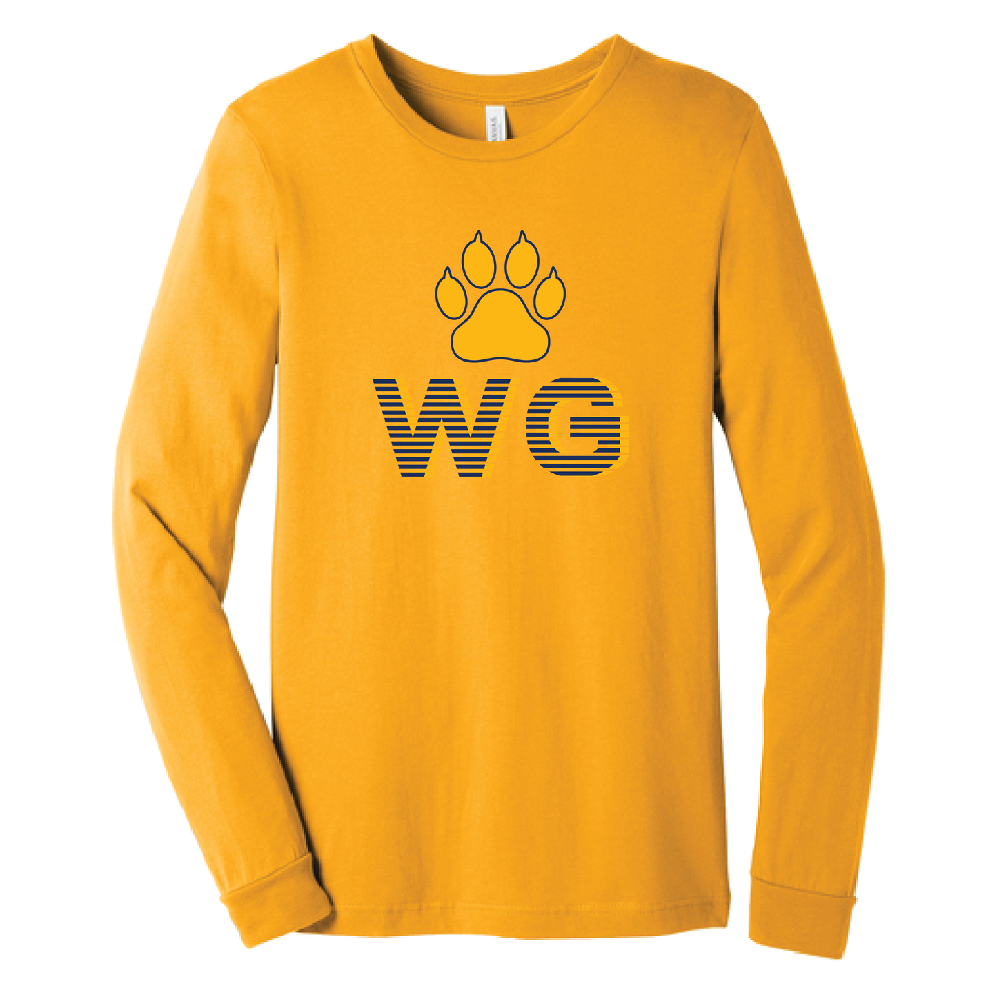 West Genesee Wildcats "Stacked Paw" Long Sleeve T-Shirt