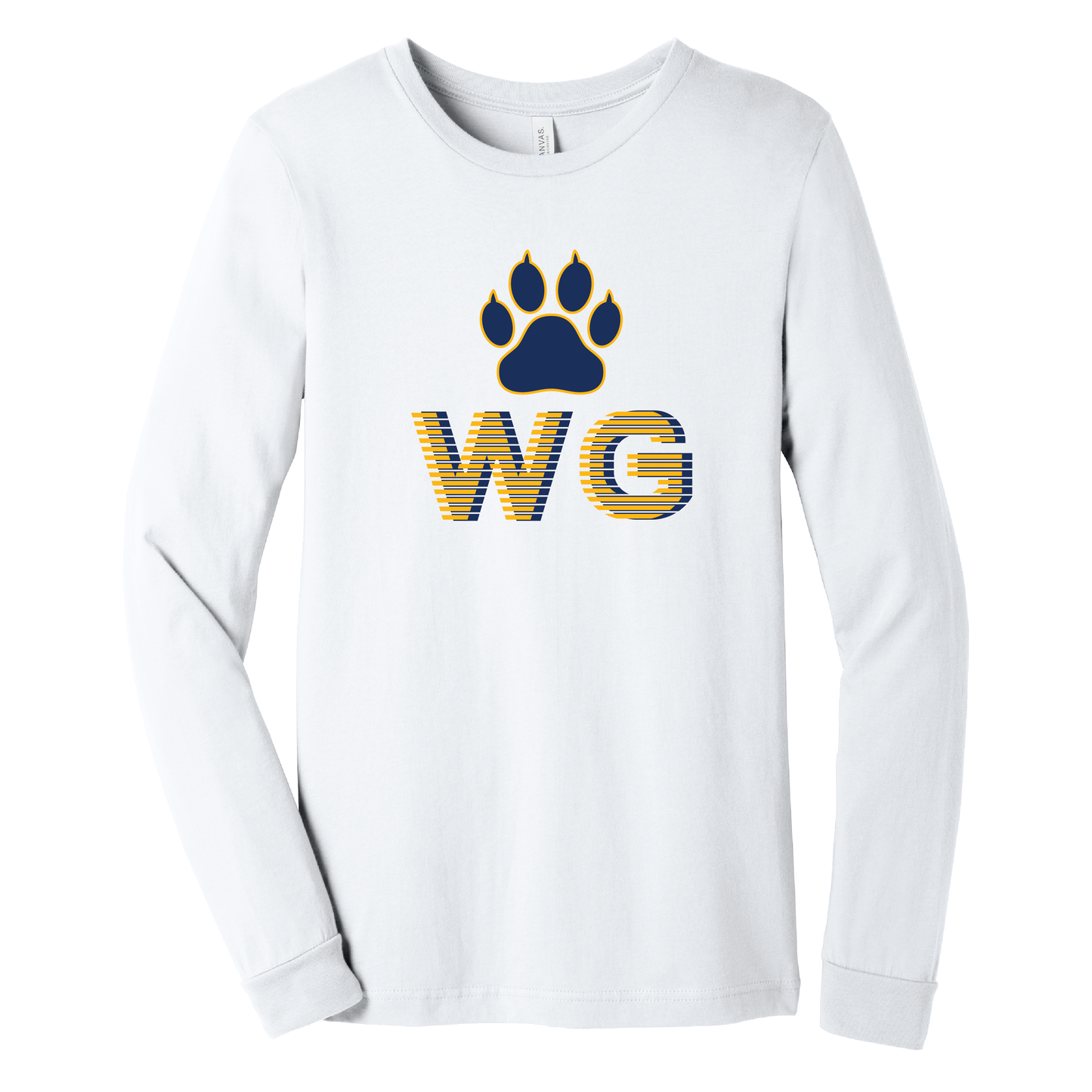 West Genesee Wildcats "Stacked Paw" Long Sleeve T-Shirt