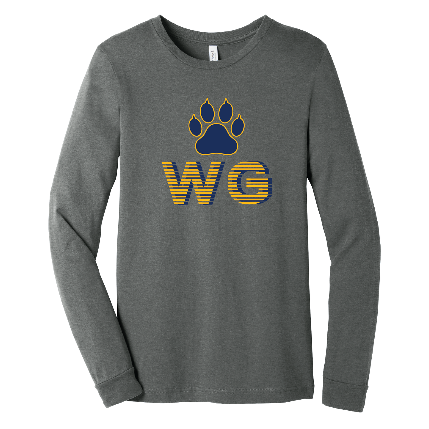 West Genesee Wildcats "Stacked Paw" Long Sleeve T-Shirt