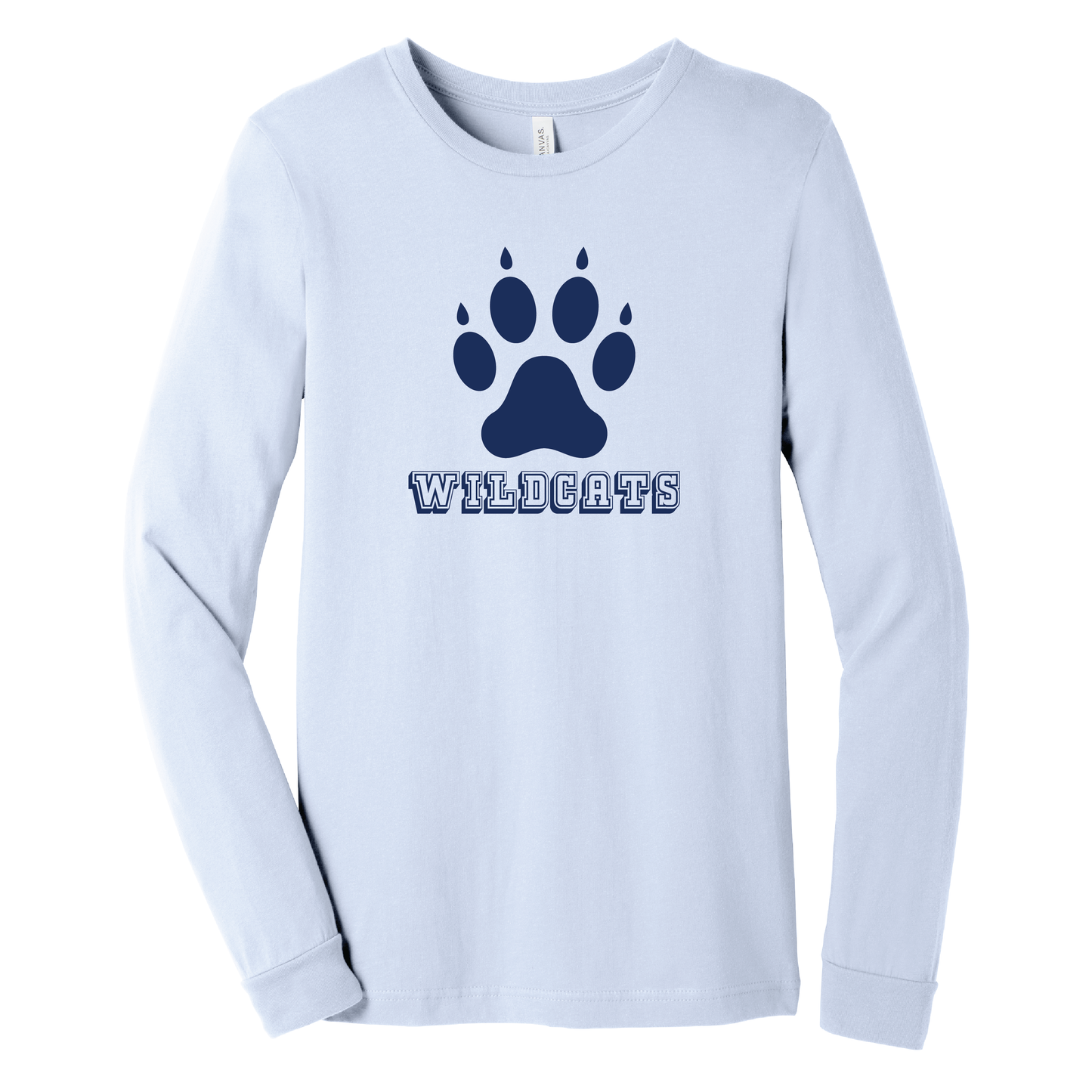 West Genesee Wildcats Paw Print Long Sleeve T-Shirt