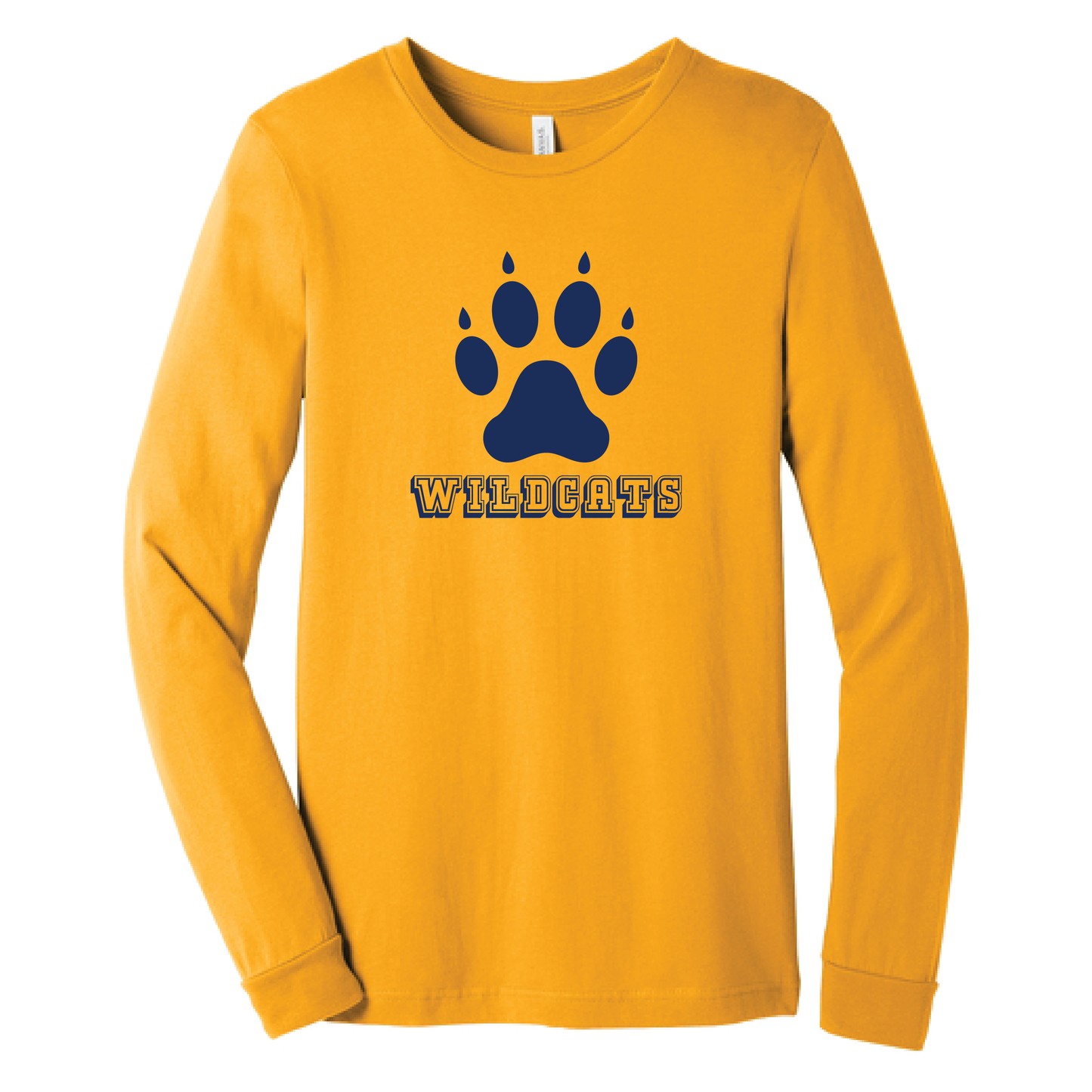 West Genesee Wildcats Paw Print Long Sleeve T-Shirt