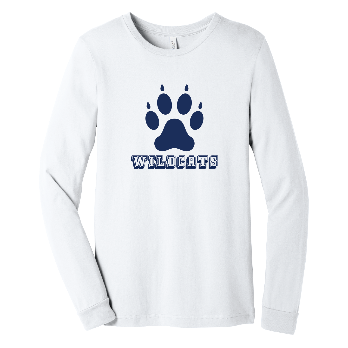 West Genesee Wildcats Paw Print Long Sleeve T-Shirt