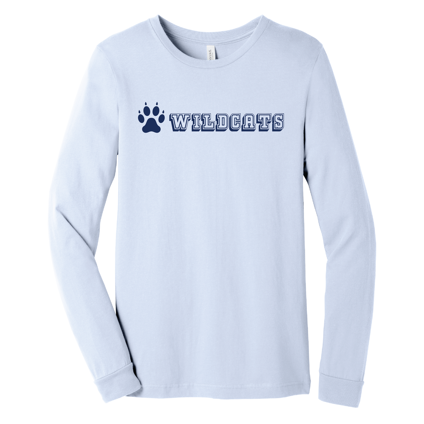 West Genesee Wildcats Collegiate Paw Long Sleeve T-Shirt