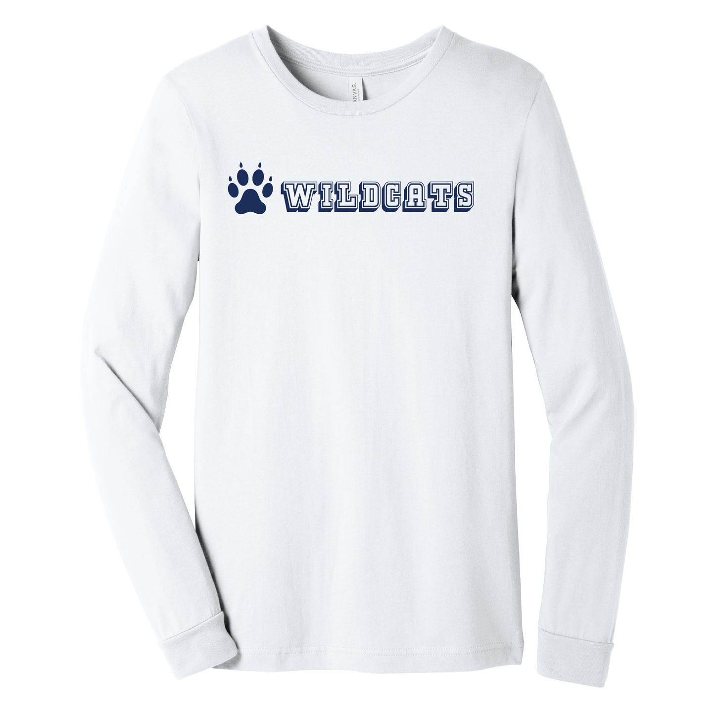 West Genesee Wildcats Collegiate Paw Long Sleeve T-Shirt