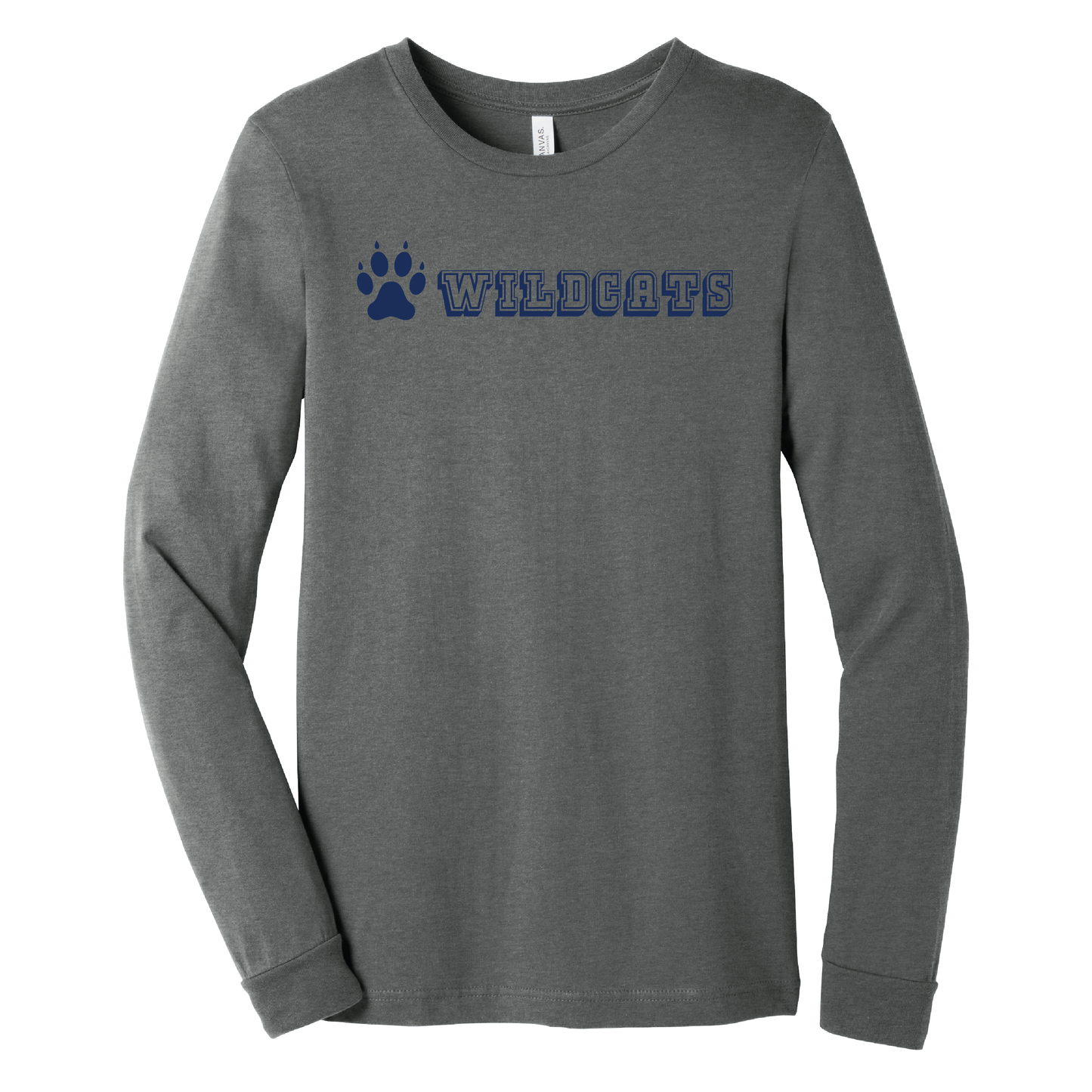 West Genesee Wildcats Collegiate Paw Long Sleeve T-Shirt