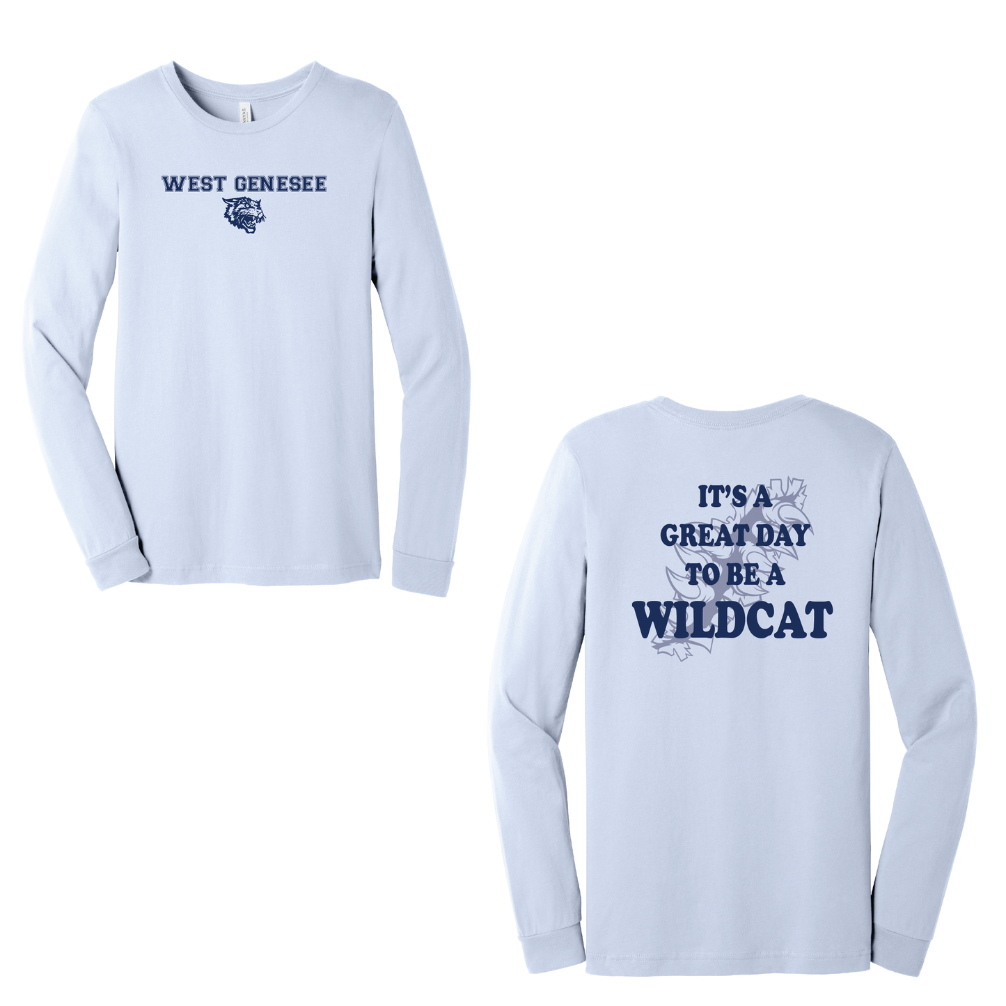 West Genesee Wildcats Claw Tear "Great Day" Long Sleeve T-Shirt