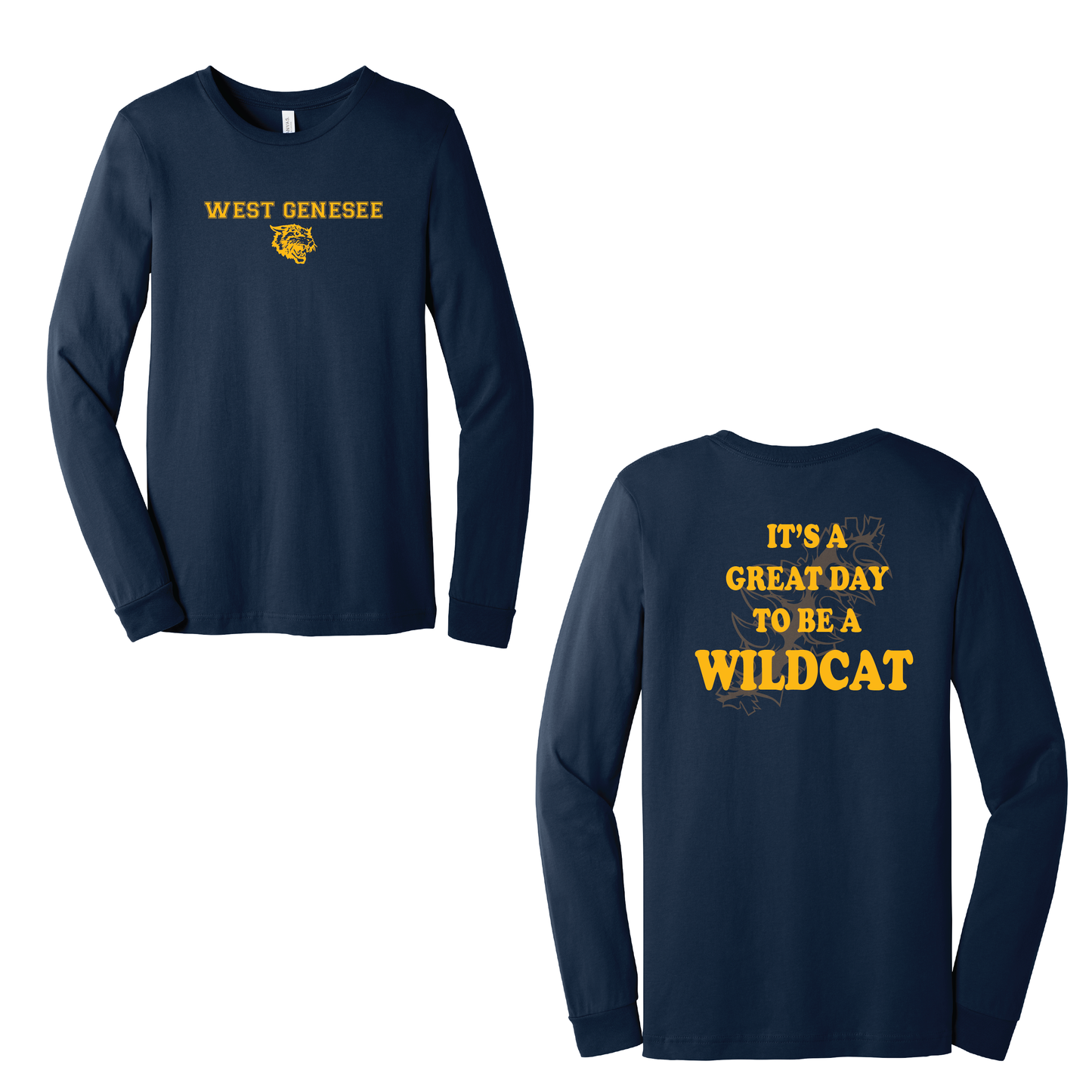 West Genesee Wildcats Claw Tear "Great Day" Long Sleeve T-Shirt