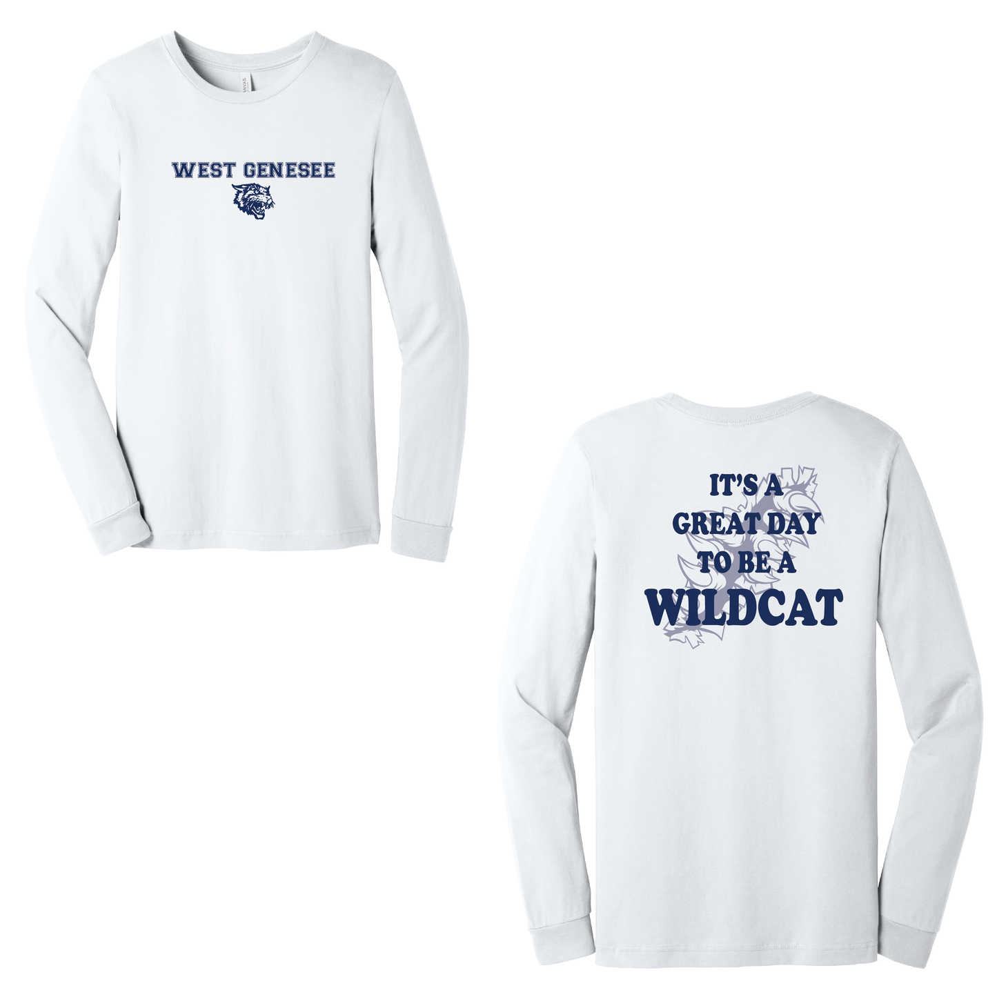 West Genesee Wildcats Claw Tear "Great Day" Long Sleeve T-Shirt