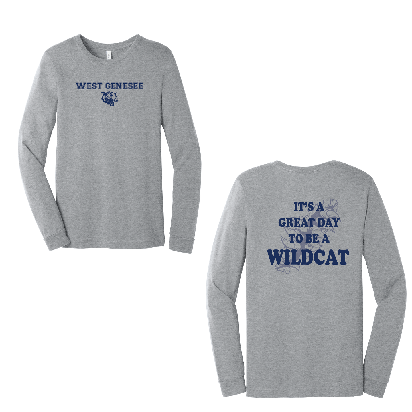 West Genesee Wildcats Claw Tear "Great Day" Long Sleeve T-Shirt