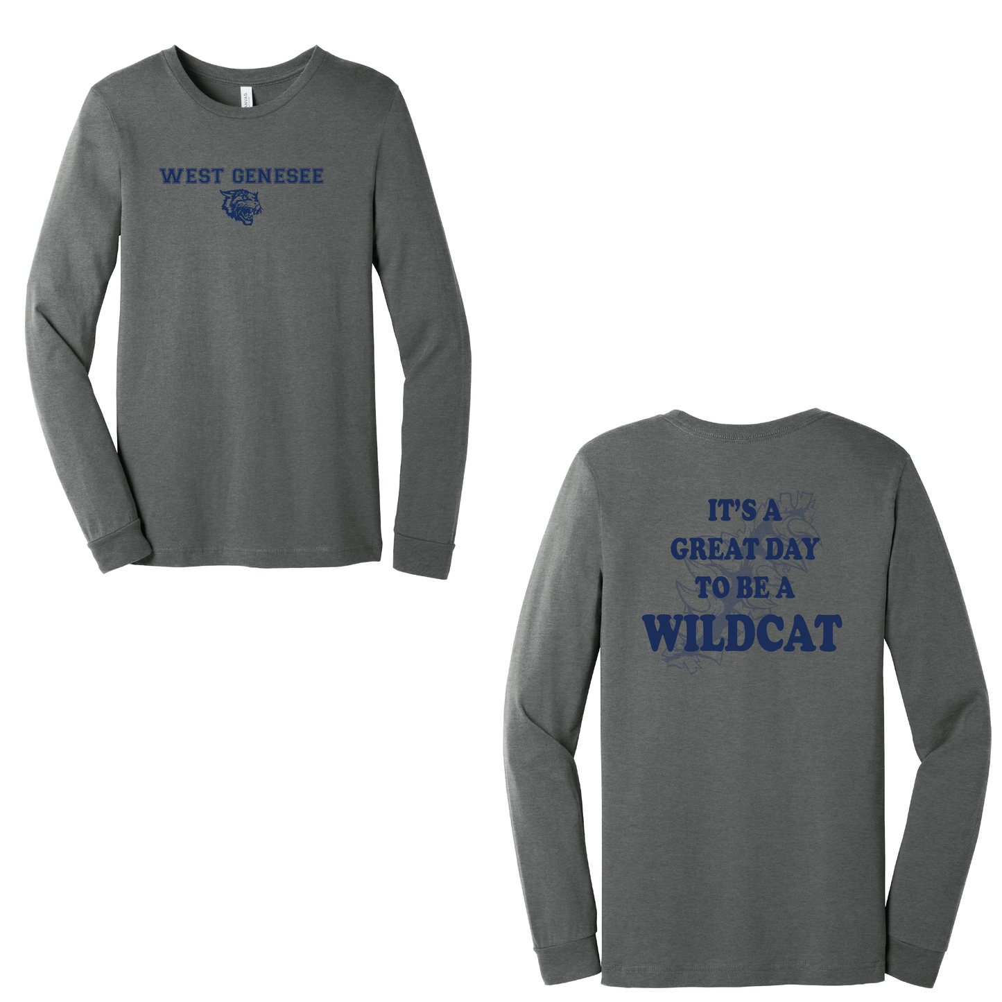 West Genesee Wildcats Claw Tear "Great Day" Long Sleeve T-Shirt