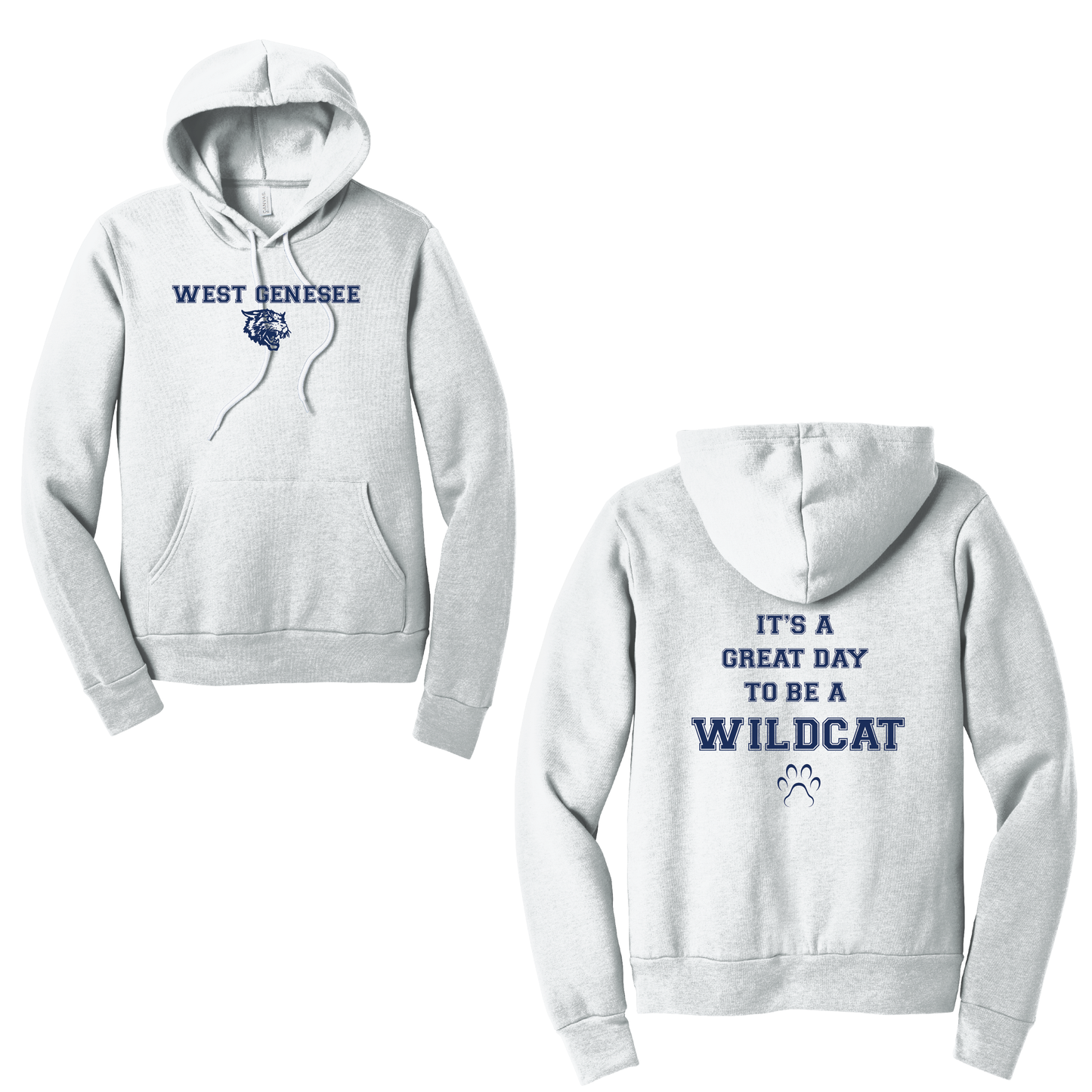 West Genesee Wildcats Paw "Great Day" Hoodie