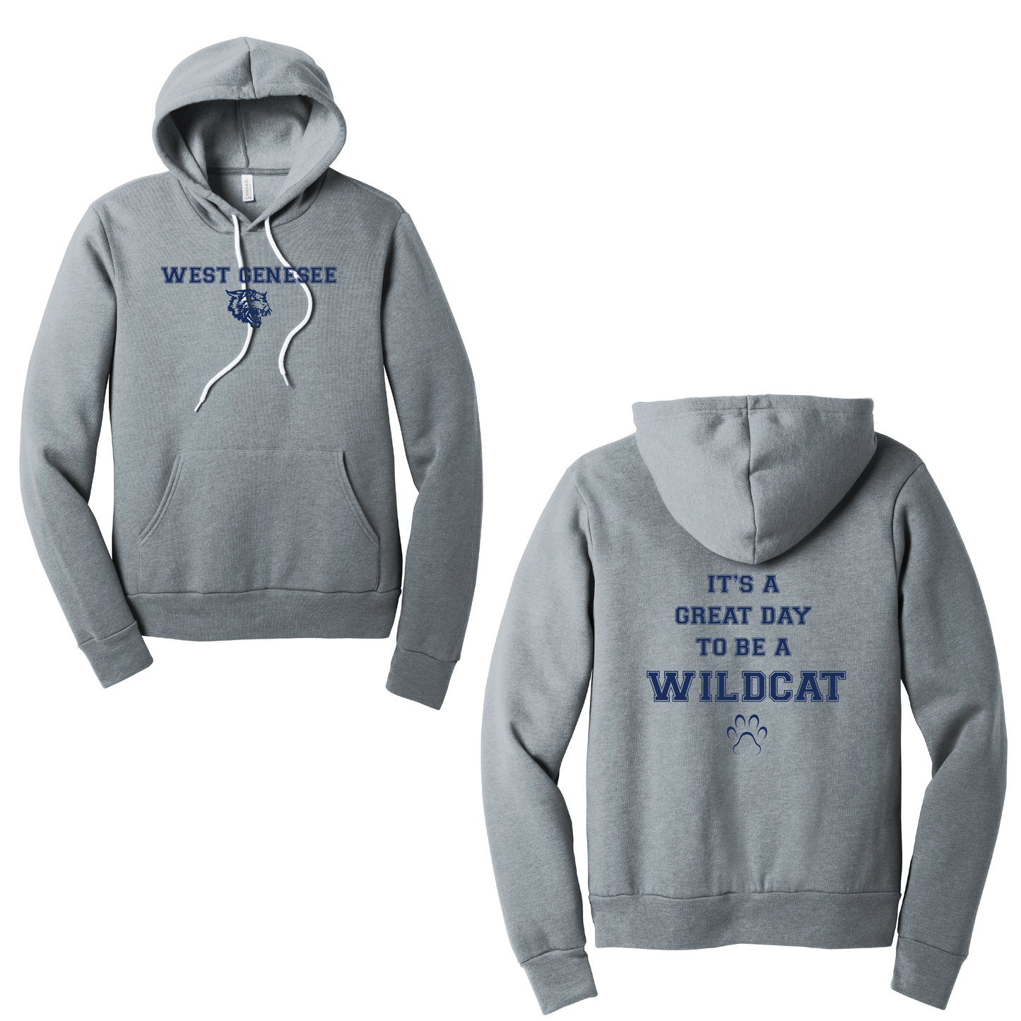West Genesee Wildcats Paw "Great Day" Hoodie
